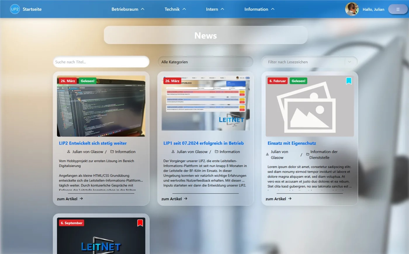 LIP2 Modul: News-Plattform